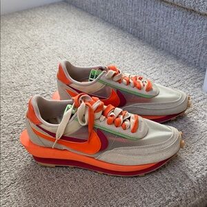 Nike Beige and Orange Athletic Shoes